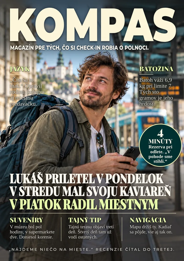 Titulka časopisu pre cestovateľa
