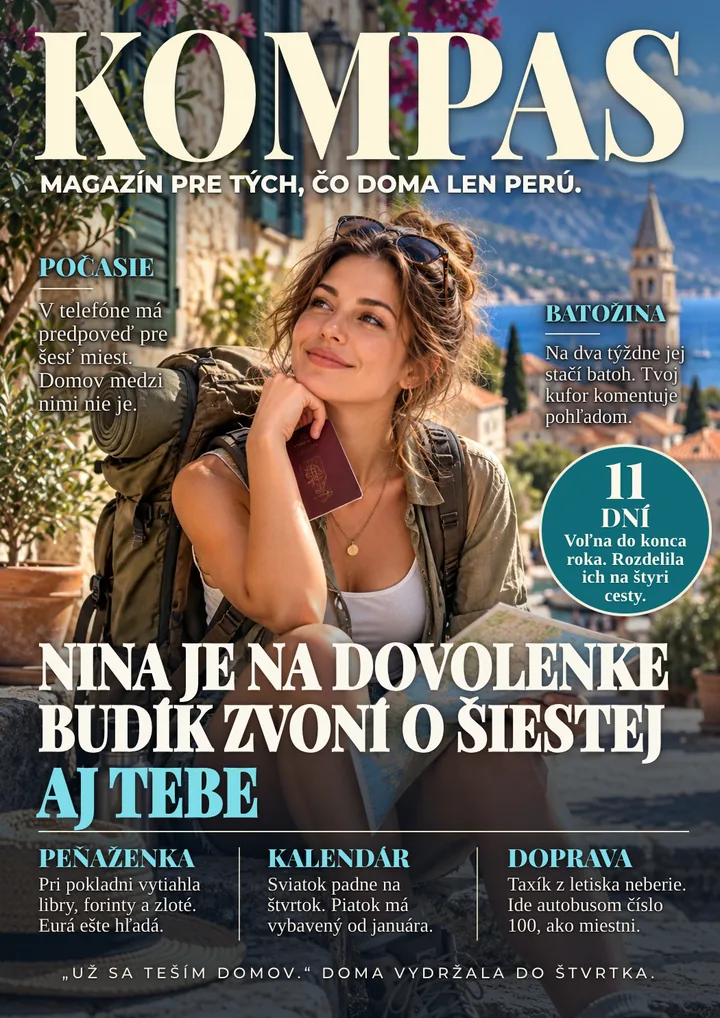 Titulka časopisu pre cestovateľku