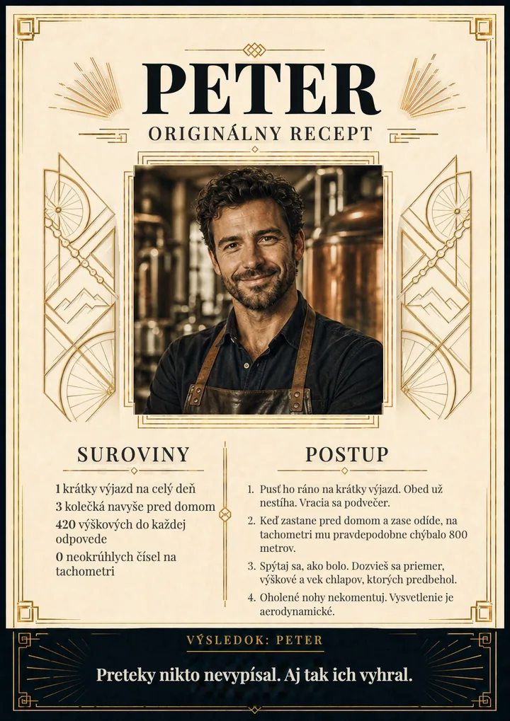 Recept na osobnosť pre cyklistu
