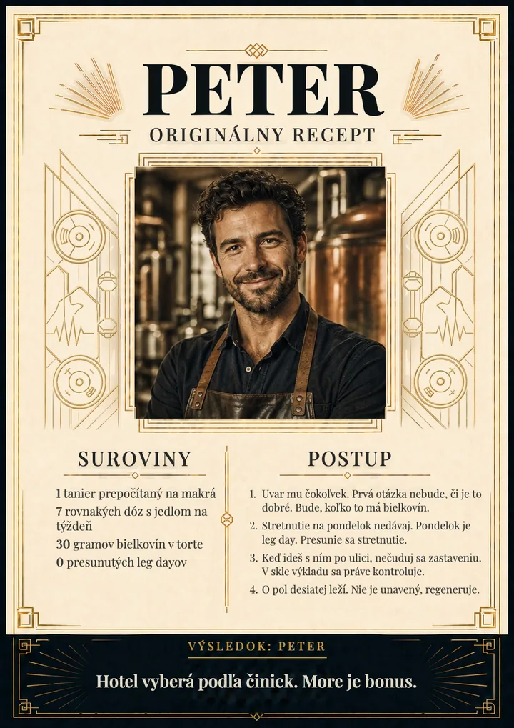Recept na osobnosť pre fitnesáka