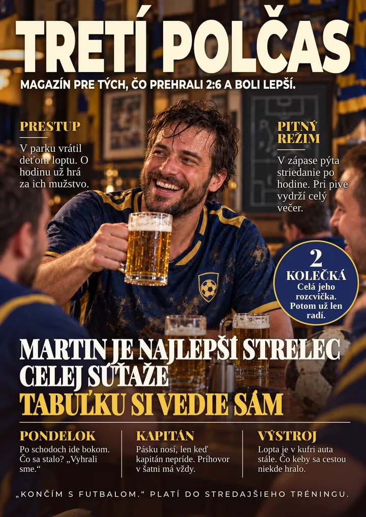 Titulka časopisu pre futbalistu