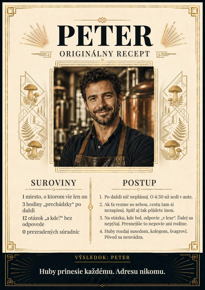 Recept na osobnosť pre hubára