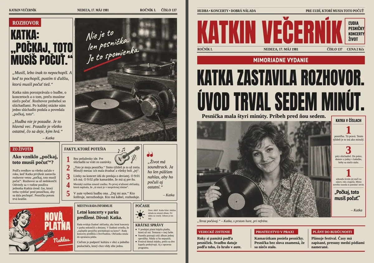 Retro noviny pre milovníčku hudby