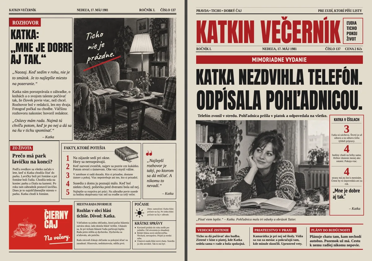 Retro noviny pre introvertku