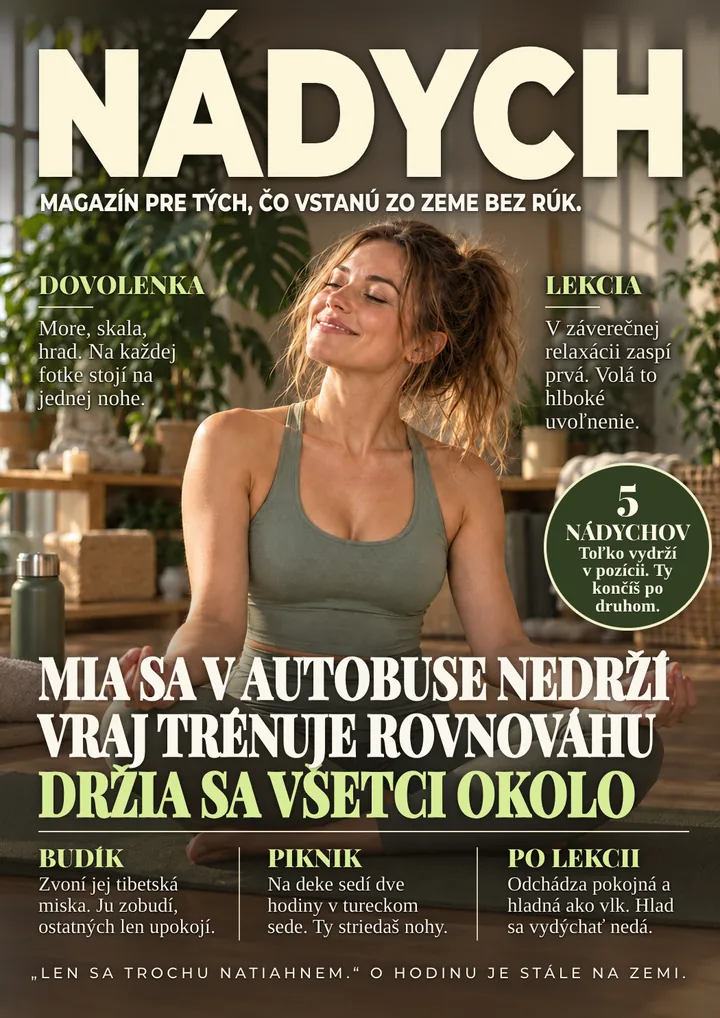 Titulka časopisu pre jogínku