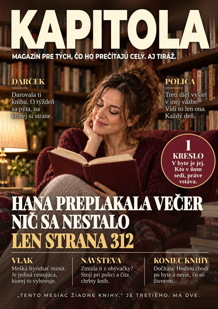 Titulka časopisu pre knihomoľku
