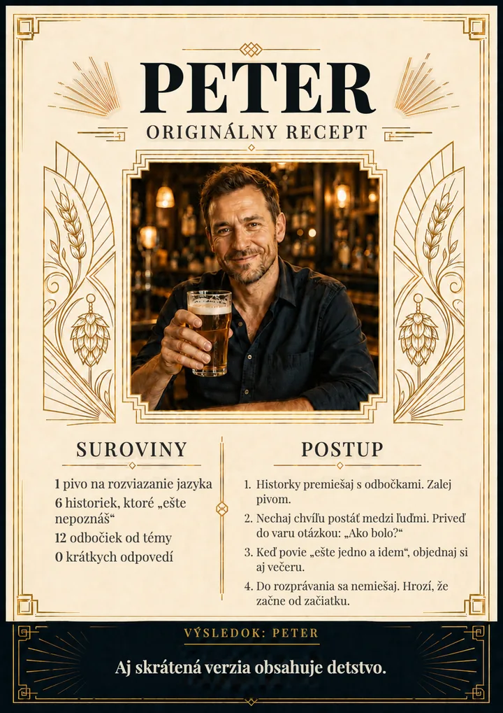 Recept na osobnosť pre pivára