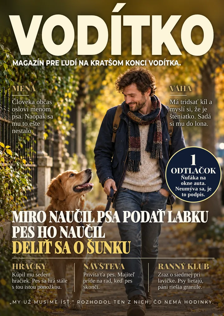Titulka časopisu pre psíčkara