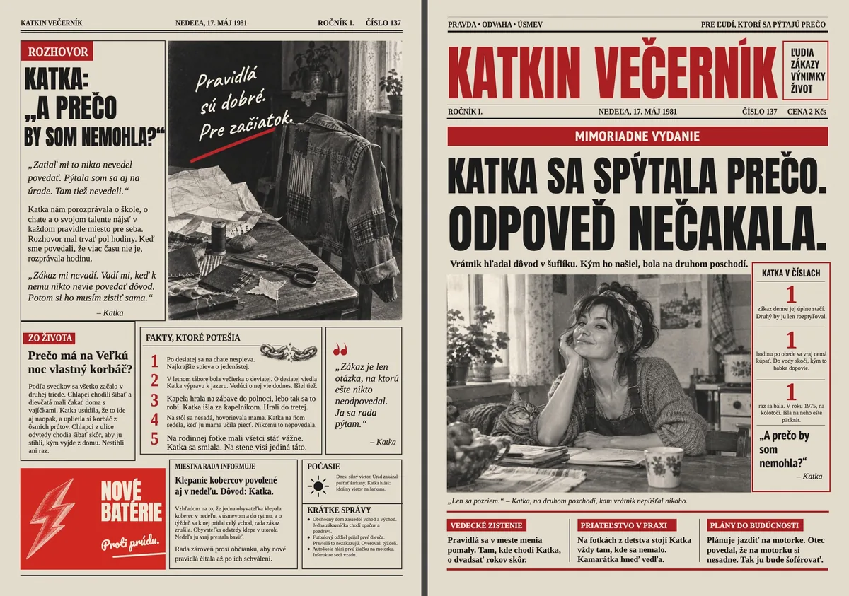 Retro noviny pre rebelku