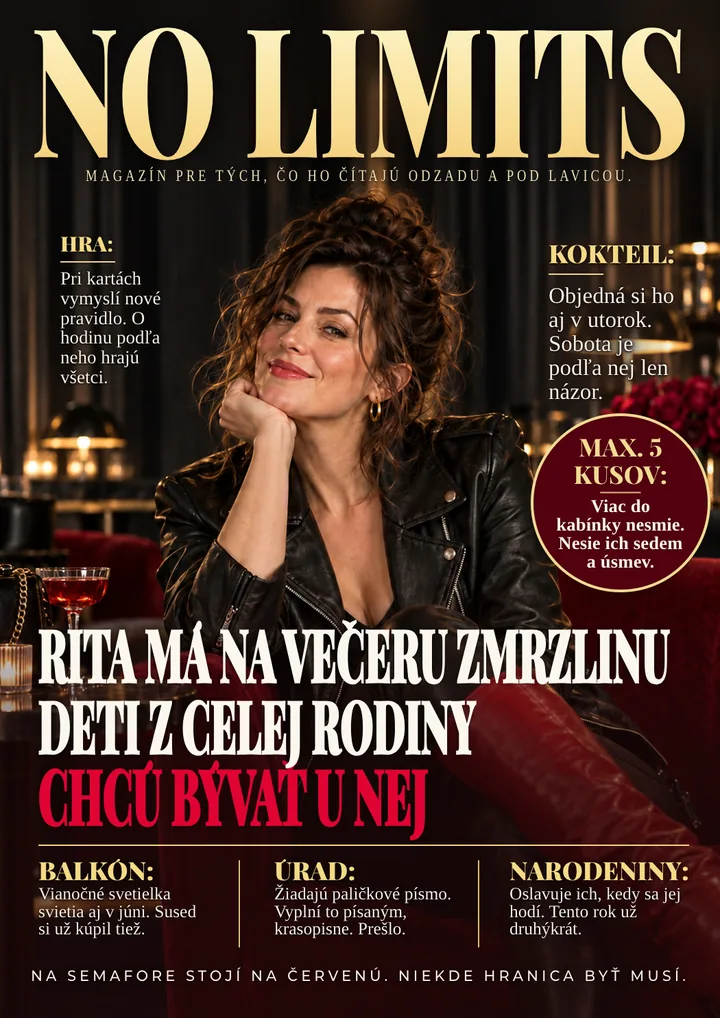 Titulka časopisu pre rebelku