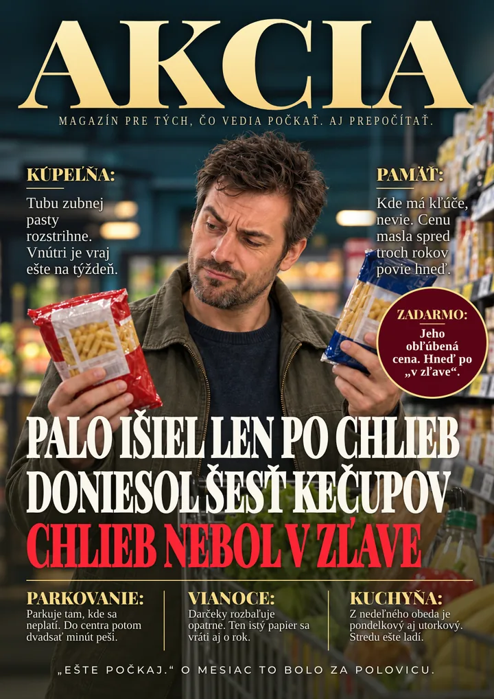 Titulka časopisu pre šporovlivého génia