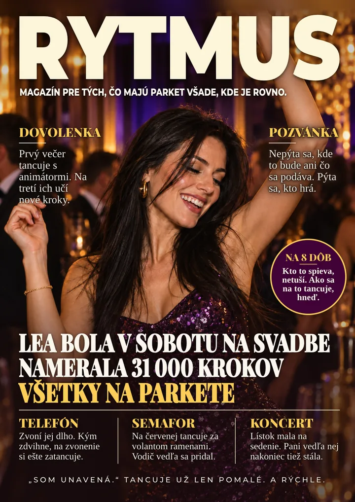 Titulka časopisu pre tanečnicu