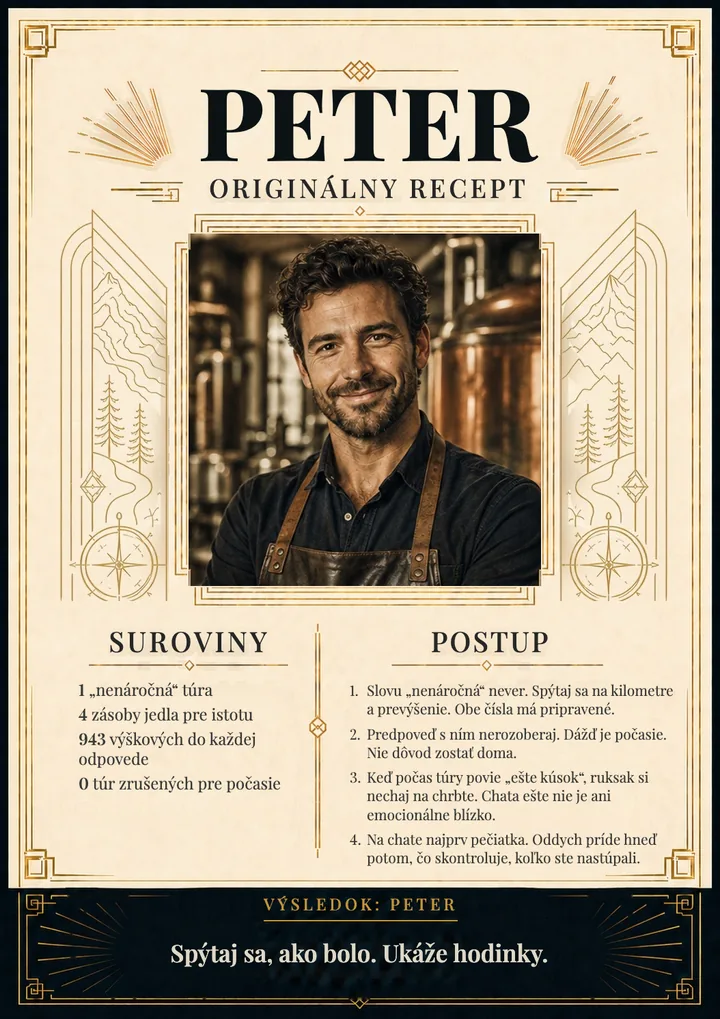 Recept na osobnosť pre turistu