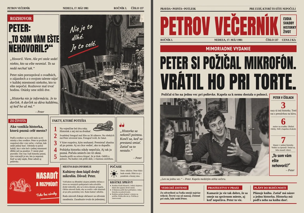 Retro noviny pre zabávača