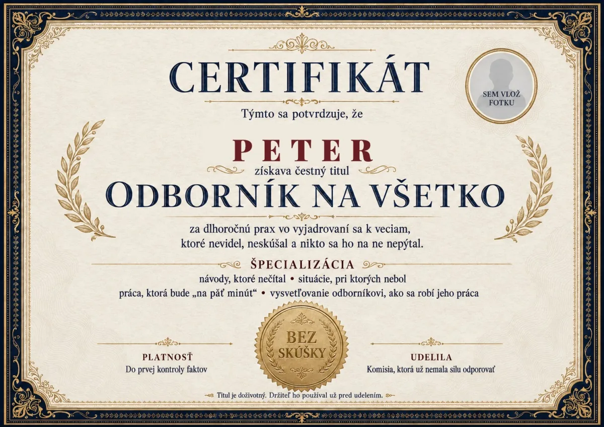 Certifikát