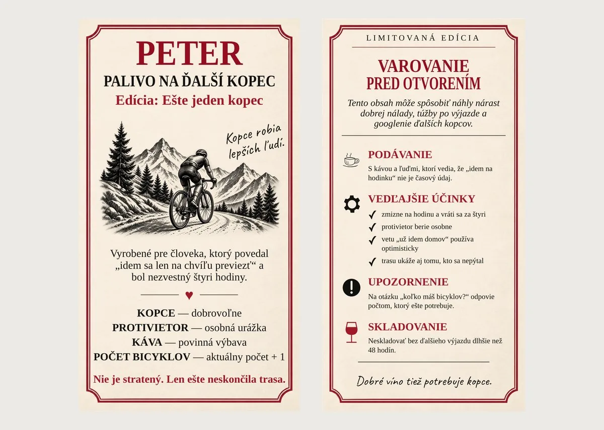 Etiketa na fľašu
